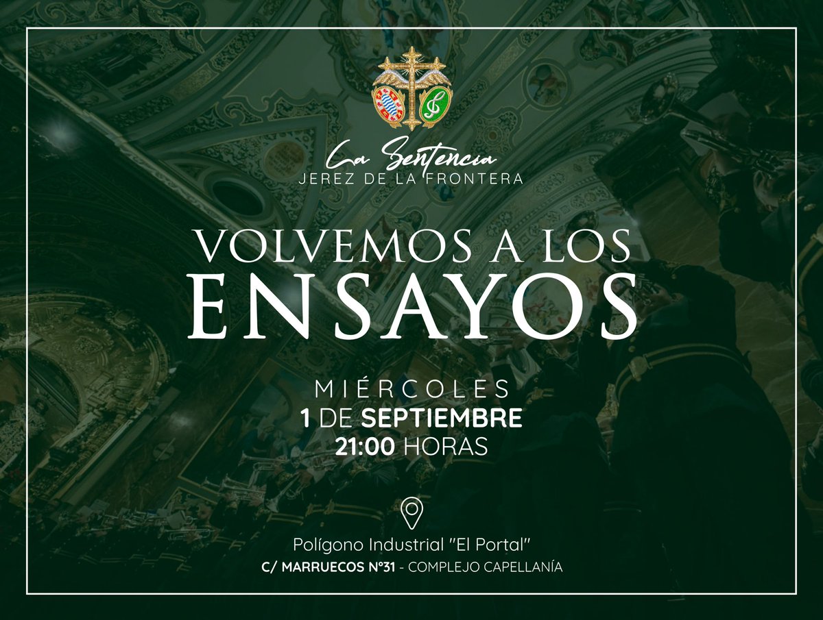 am_lasentencia's tweet photo. 📣 ¡Volvemos a los ensayos! 

Después de este merecido descanso, hoy miércoles día 1 de septiembre volvemos a retomar nuestros ensayos para preparar la temporada 2021/2022. 

Comenzamos un nuevo año de ilusión y esfuerzo 💚

🎺🥁🎼 #AMLaSentencia https://t.co/5h1n8JMowK