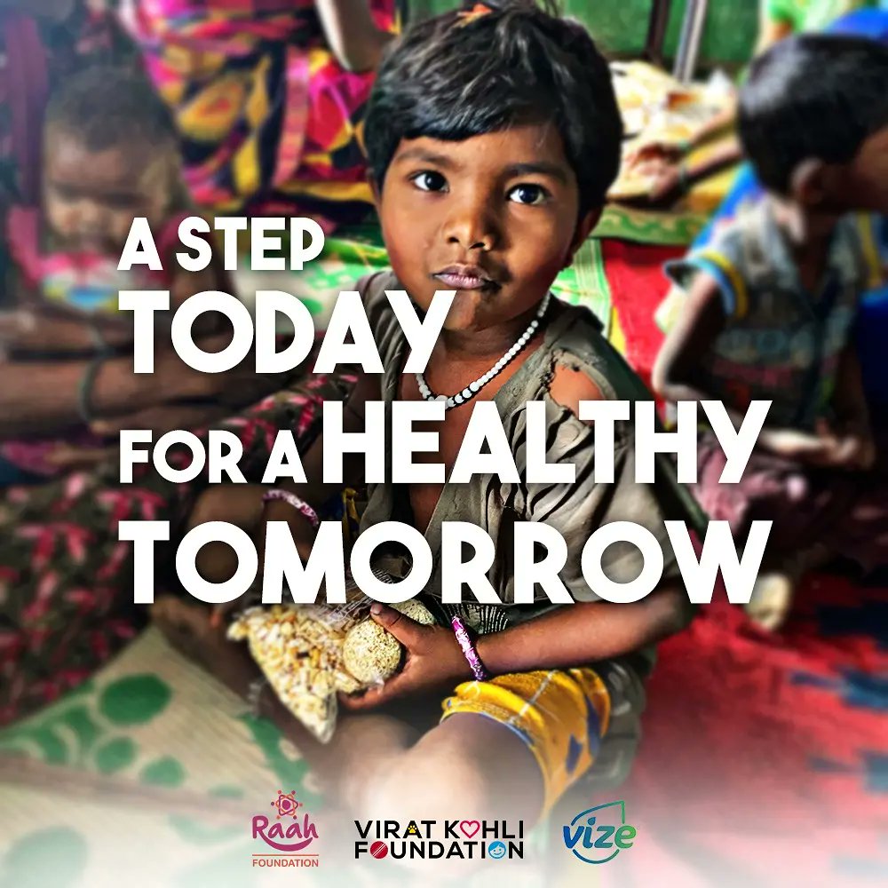 sevvafoundation's tweet photo. Nutrition For Transformation is a project which aims to bring about a lasting change in the wellbeing of the underprivileged children. Our goal is to build awareness and improve child nutrition practices for a healthy tomorrow #RaahFoundation @VizeCare
#VKF4Change #HealthForGood https://t.co/sOxokmLSgx