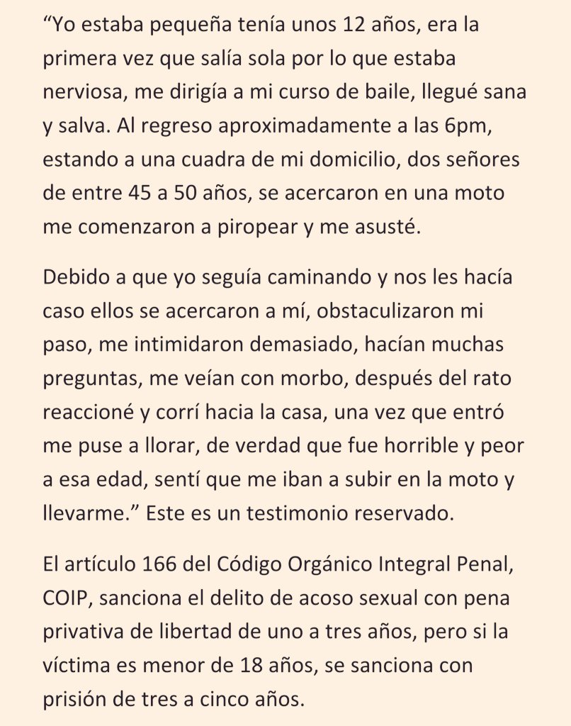 SamyJanel's tweet photo. Identifica el acoso sexual https://t.co/iiVNmtYaIz