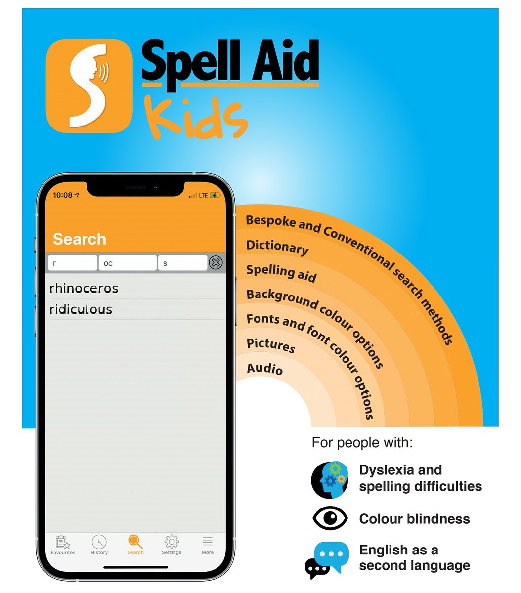 Getting ready to return back to school? Spell Aid Kids is available to download now for just 99p.

It's the most Dyslexia friendly Children's Dictionary and Spell checker app with Thesaurus and illustrations.
#BackToSchool #teachertwitter #wednesdaythought #schoolreopening