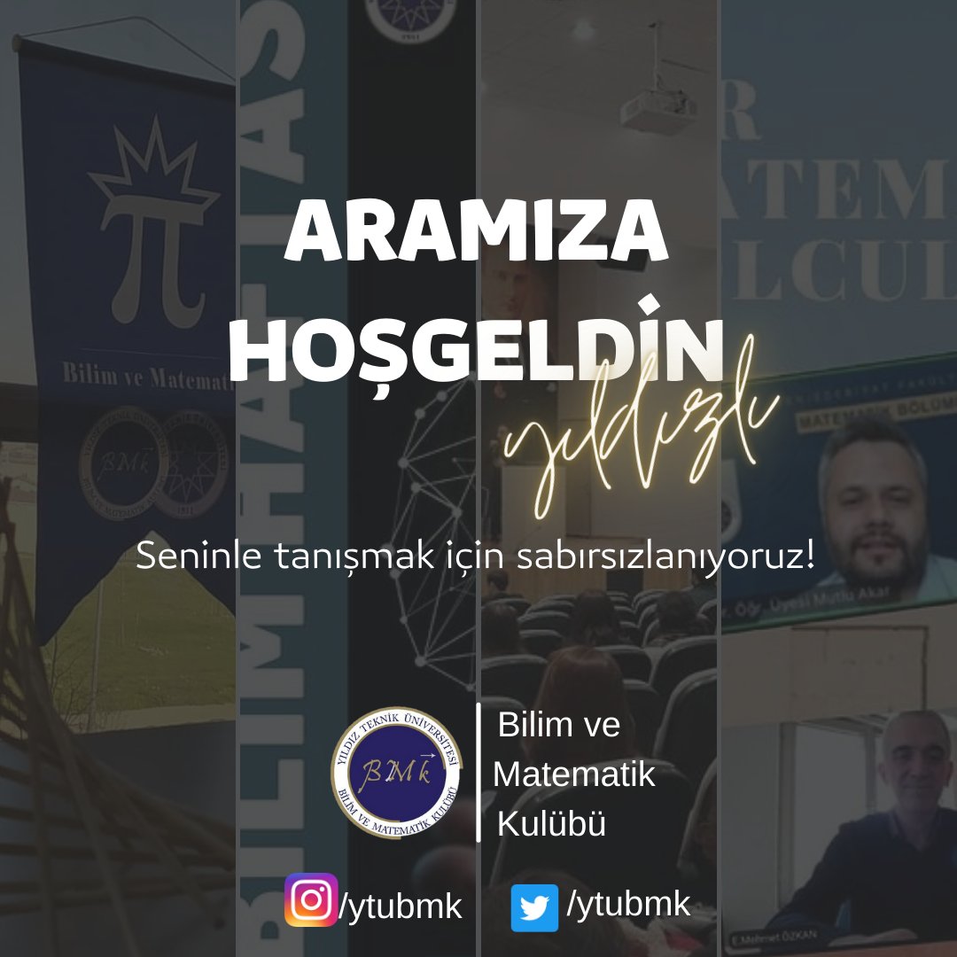 Hoşgeldin Yıldızlı✨

Bilimin ışığında bir Yıldız gibi parlamak istiyorsan kulübümüze seni de bekliyoruz✨

#ytü #ytu #ytümatematik #ytubilim #yildizteknik #yildizedu