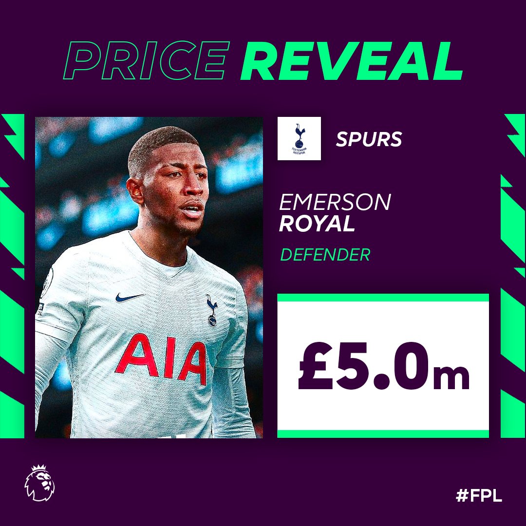Emerson Royal's FPL price reveal