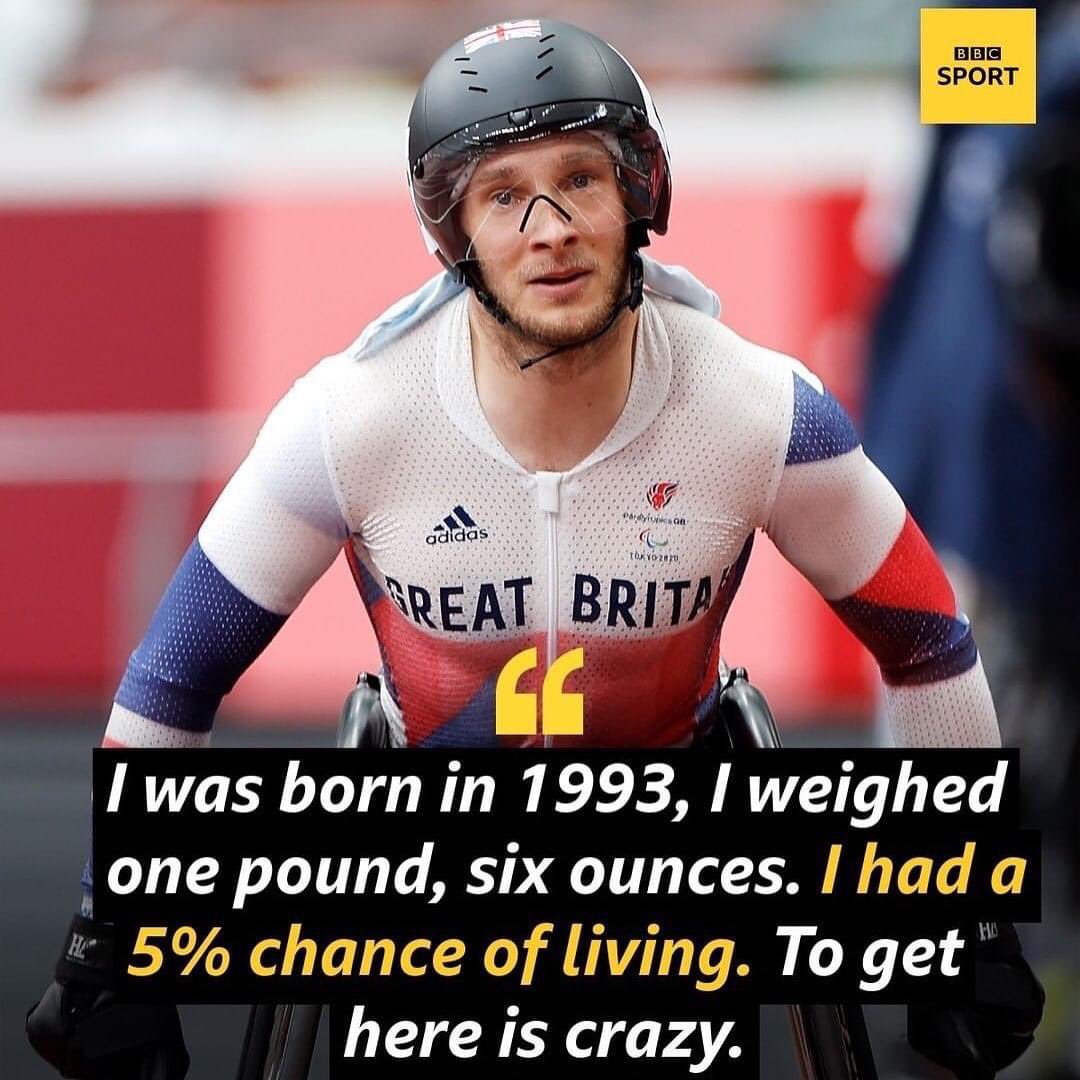 Born at just 22 weeks, Andrew Small wins Gold in the T33 100 metres. 🥇 

An inspiration and an incredible journey. 🤩 Tiny babies, achieving amazing things. #SmallestThings