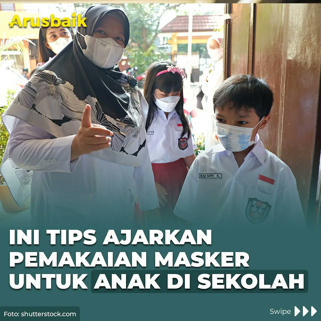 arusbaik_id's tweet photo. Ini Tips Ajarkan Pemakaian Masker Untuk Anak di Sekolah
#ArusBaik
#MaskerAnak
#SekolahTatapMuka
https://t.co/pZLbl0tvJQ https://t.co/OJPTh9HbRJ