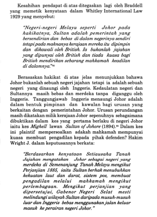 syazrulaqram's tweet photo. Tentang Johor ni dijajah ke tak. Aku letak petikan ini je lah. https://t.co/JVG1Ij6zlN