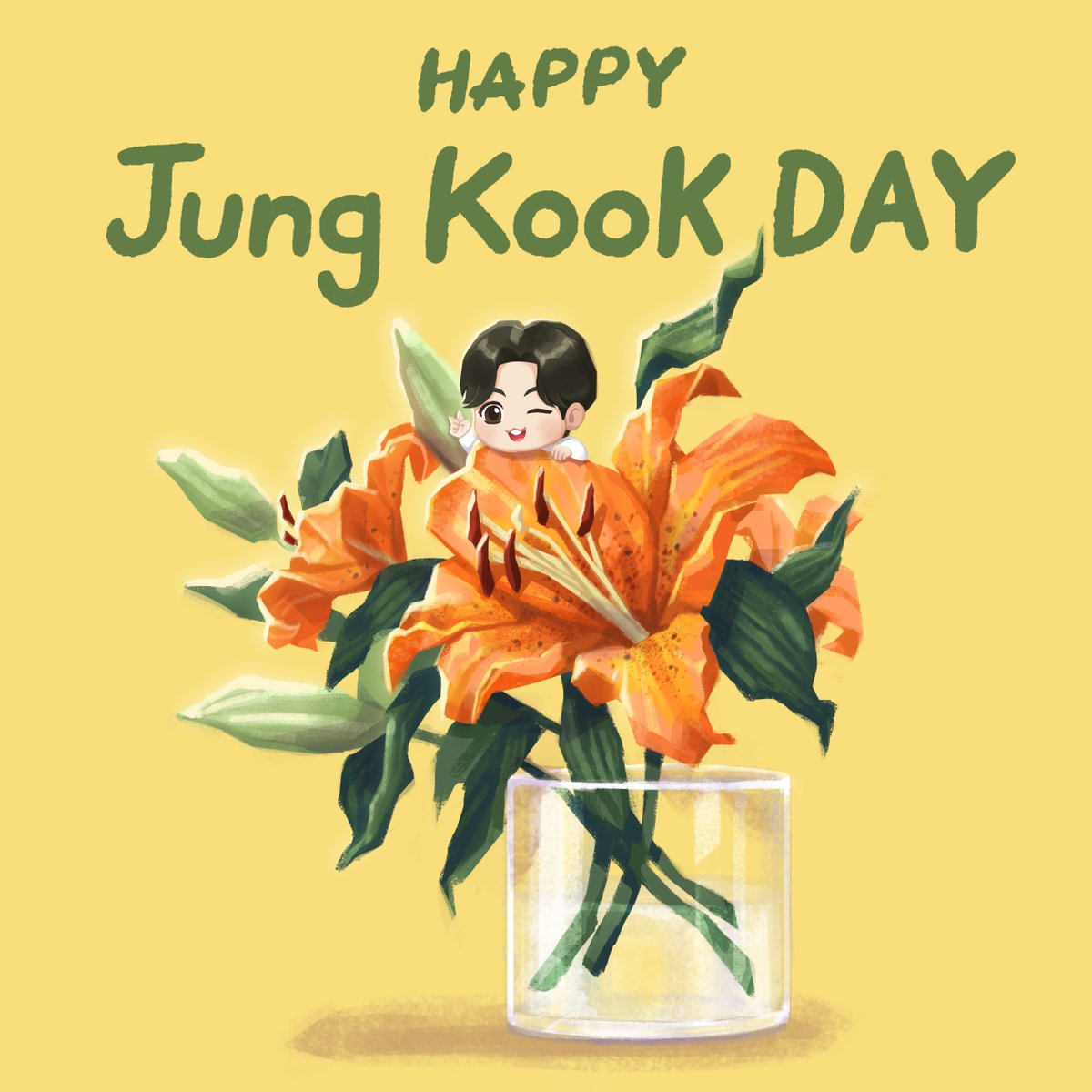 Let's fill today with a whole lot of love💜

#Happy_Jung_Kook_Day #TinyTAN #Birth_Flower #Tiger_Flower
