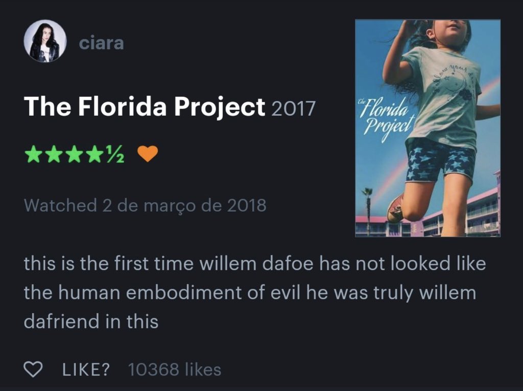 🇨🇦letterboxd reviews with threatening auras (@letterboxdauras) on Twitter photo 