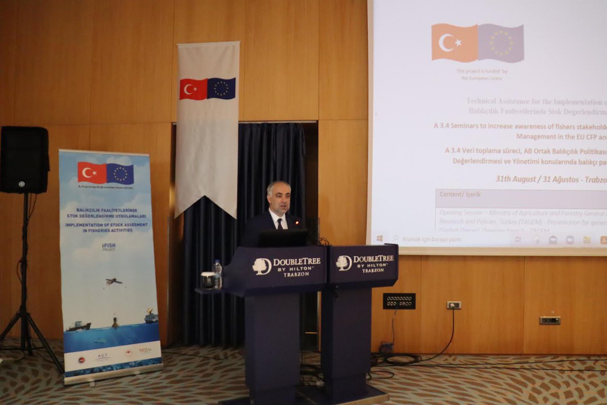 ifishproject's tweet photo. A 3.4 Veri toplama süreci, AB Ortak Balıkçılık Politikası (CFP) ve Türkiye’nin uyumlaştırılmasında AB Stok Değerlendirmesi ve Yönetimi konularında balıkçı paydaşların farkındalığını artırmak için seminer 31 Ağustos’ta Trabzon’da düzenlenmiştir. https://t.co/aBy2NyxwPk