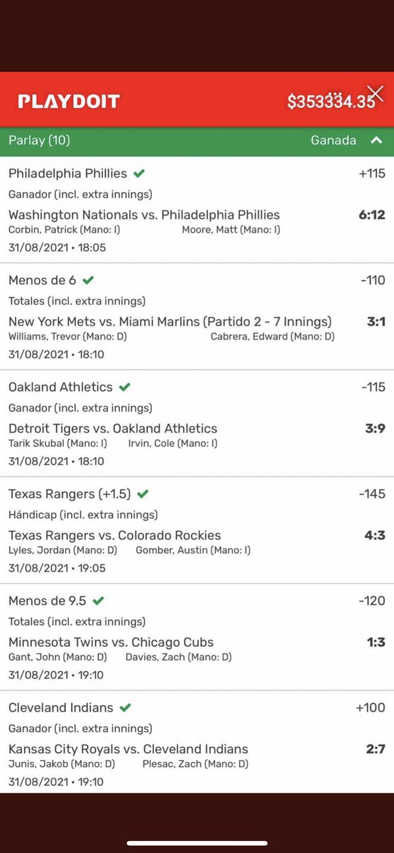 picks_goat's tweet photo. Se gano el parlay de un seguidor, uno de los mejores parlays que he visto con un increible momio

Felicidades a este apostador que gano mas de $350,000 con solo $500

Por su apoyo gratis Septiembre a dos personas que den RT y MG a este tweet

🚨Deben seguirnos para participar🚨 https://t.co/hdKDe6bnpy
