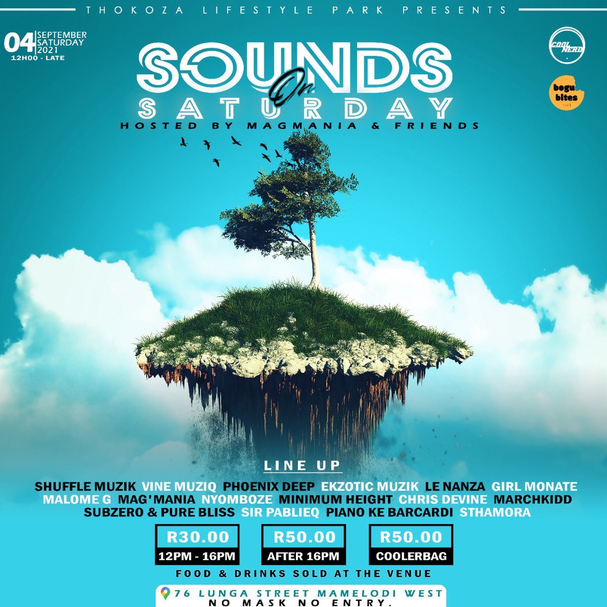 SOUNDS on SATURDAY AS WE GETTING READY TO WELCOME THE NEW SEASON 🥳🥳 
📸#Riboedits 
#CoolNerdEntertainment 
#ThokozaPark 
#SoundsOnSaturday
