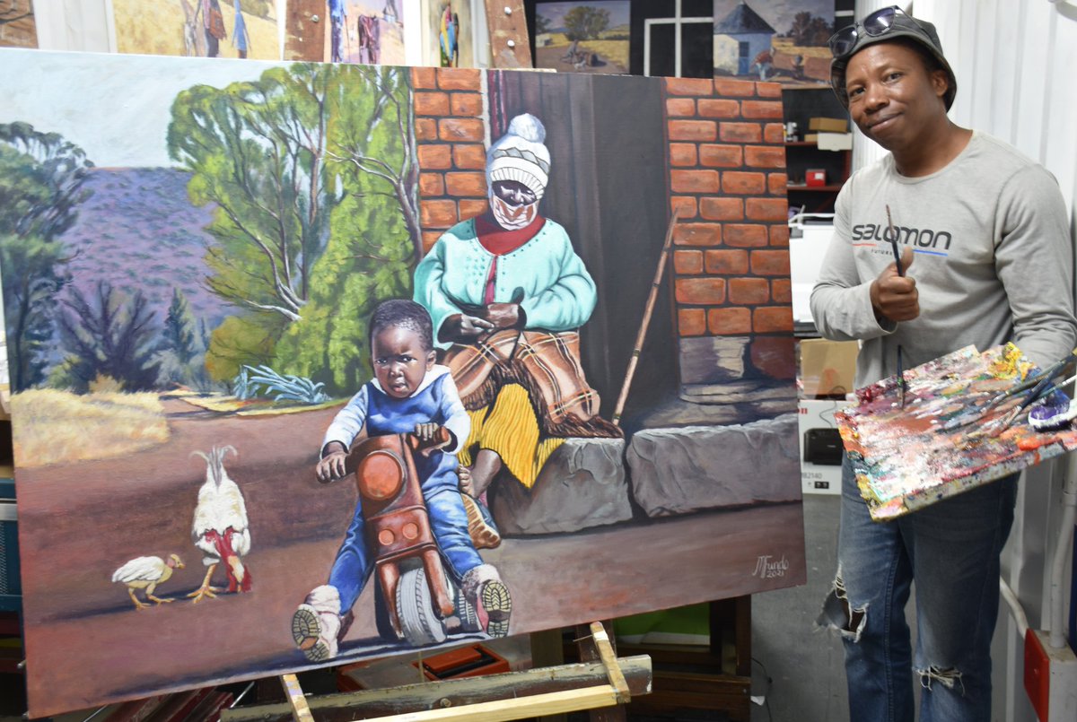 My paintings I can be contacted at 0795861672 or mfndmbl@gmail.com for purchase or commission

#khanyi #zodwa #cassper #lasizwe