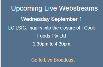 TOMORROW IS SLUG DAY ! He who provides medical cover for the most egregious destruction of Victoria’s economy &amp; society should be a man of the utmost integrity. Tomorrow from 2.30pm he is an witness in the Legislative Council about SLUG-GATE. I attach the link to the live stream