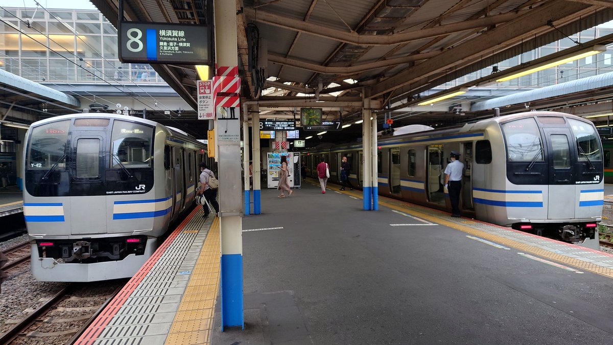 松の木 横須賀線b線 下り 1167s車両交換 交換前 クラy 9 11両 交換後 クラy 42 11両 松の木 横須賀線b線 下り 1167s車両交換 交換前 クラy 9 11両 交換後 クラy 42 11両