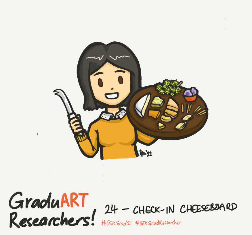 stephdoescience's tweet photo. In the last few weeks as a #GSKGradResearcher, I've helped plan some advisory boards, which involve checking-in with doctors across the country and getting their opinions on medical matters - sort of like a cheeseboard of opinions! #GSKGrad21 #GraduARTResearchers https://t.co/YjeGF8zWZm