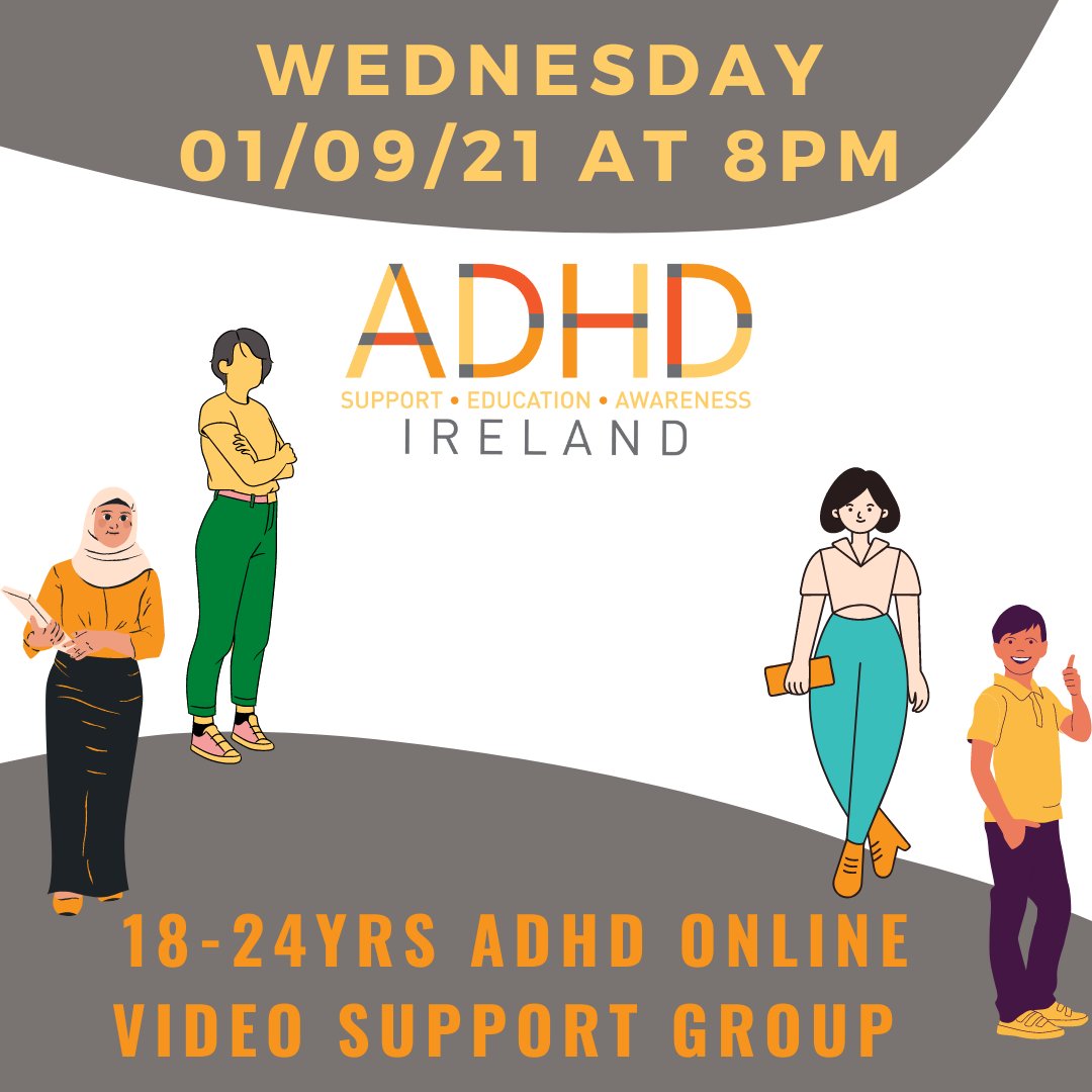 adhdireland's tweet photo. Tonight with ADHD Ireland/ Join for free, click here -> https://t.co/32I1lAS0P6
We welcome adults with ADHD (with or without a diagnosis) to join our new online support group, facilitated through video conference.
#adhd #adhdireland #adhdsupport #adhdgroup #adhdtwitter https://t.co/wPFI2CxtOb