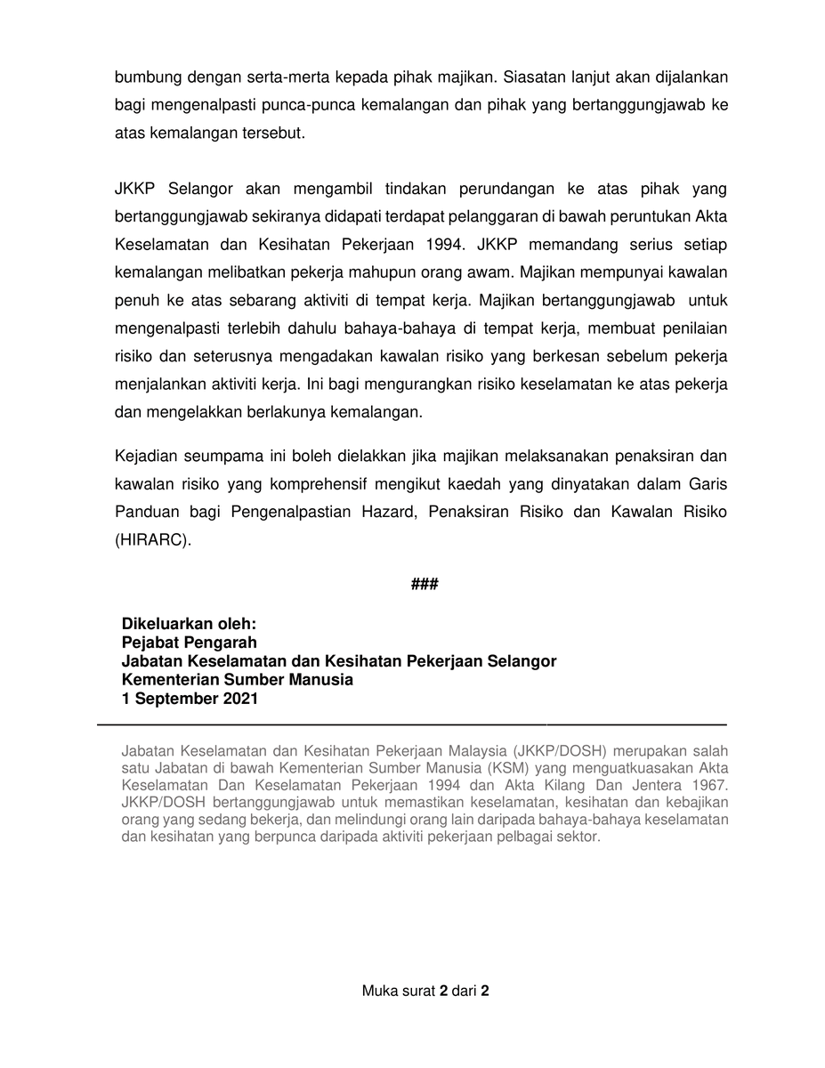 Dosh Selangor Jkkpsl Twitter