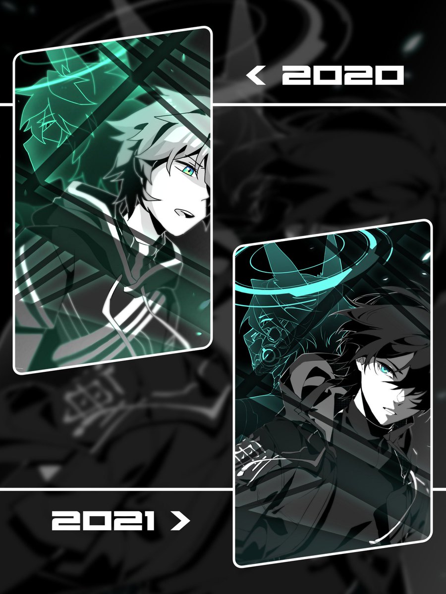 this is a 1.5 year redraw! ✨ the original was inspired by the song/mv of  kagerou days/daze and has also been my lockscreen for the past 1.5 years so I finally have a new locksreen lololol. made some changes to the final but here's a comparison w a ver that's loyal to the og~ 