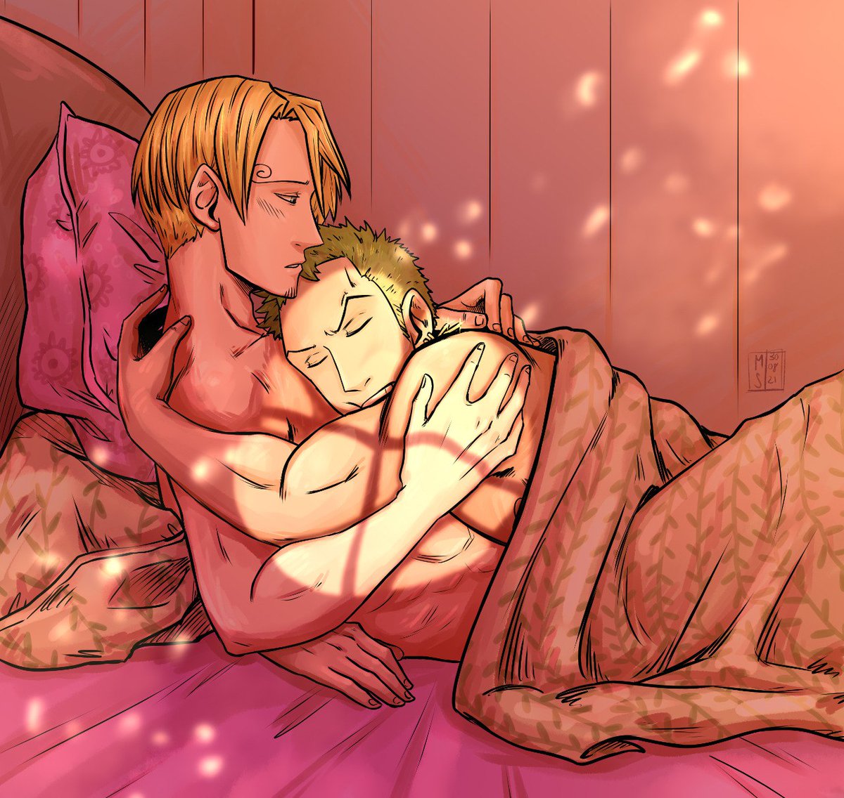 MichaelSilverl1's tweet photo. Working on my #zosan douji brings me in a mood... 😅

#ONEPIECE #Onepiecefanart #Zoro #sanji https://t.co/kpKKo6ciaB
