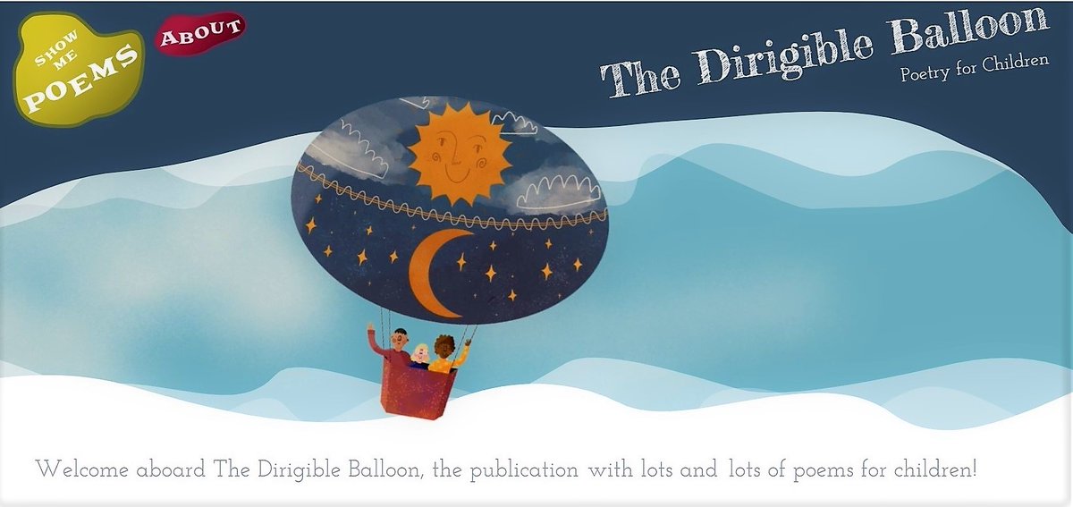 First day of a new school year in England and the #DirigibleBalloon launches for a second time. 50 new poems from 26 poets available for children and their teachers in September, each one supported by a recorded reading of the work. Have a look >>> dirigibleballoon.org