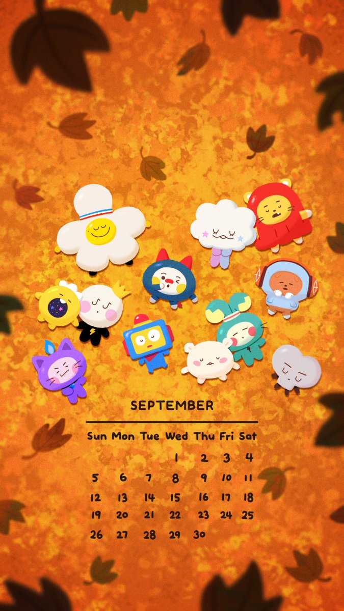 Look! It's a cozy leaf pile 🍂
9월에도 함깨해 ❤️

#오래오래 #함께하자 #WEloveYOU #TREASUREMAKER
#cozy #naptime #September #wallpaper #lockscreen #9월 #배경화면 #TRUZ #TREASURE #LINEFRIENDS #트루즈 #트레저 #라인프렌즈