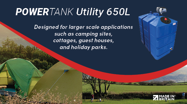 PowerTankUK's tweet photo. #Campingsites have been very busy this year and many of them are facing water pressure issues.
We have just delivered Powertank Utility 650L to a camp site in the North.
#installers #plumber #plumbers #plumbinglife #pumpandtank #waterpressureproblems #ukplumber #plumbersuk https://t.co/eUiyM2bEVt