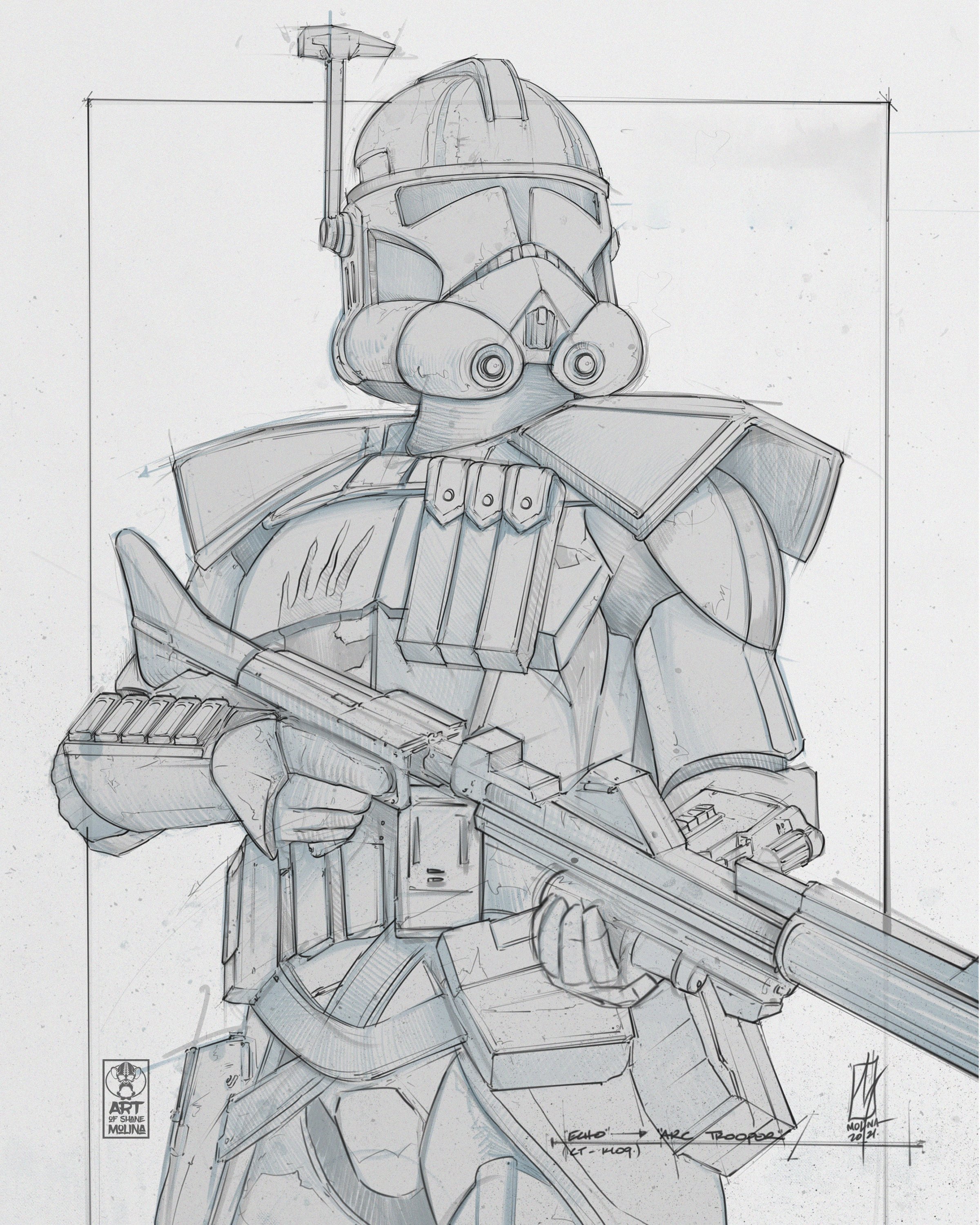 detailed star wars clone trooper coloring pages