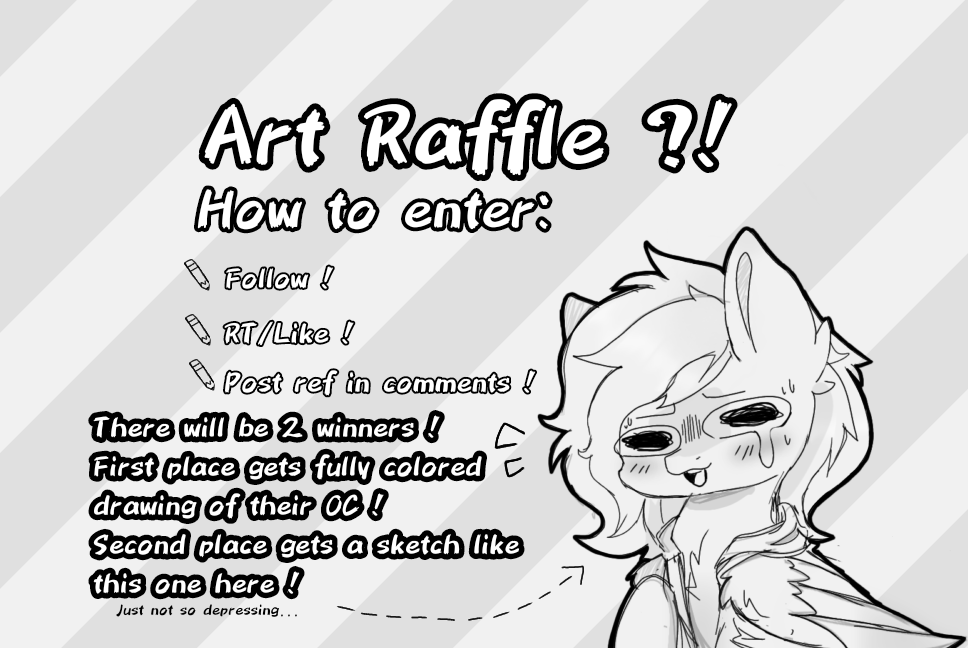 SimplySweetSong's tweet photo. I... I'm back from the dead. Sorry I took forever <3
But to make up for it....

✏️ART RAFFLE TIME !!✏️
Soo... here's how you enter:

💙 Follow !

💙 RT/Like !

💙Post a ref in the comments !

💛 And tag a friend ~ (optional)

Two winners will be chosen on September 20th! https://t.co/IgTSdxbOQy