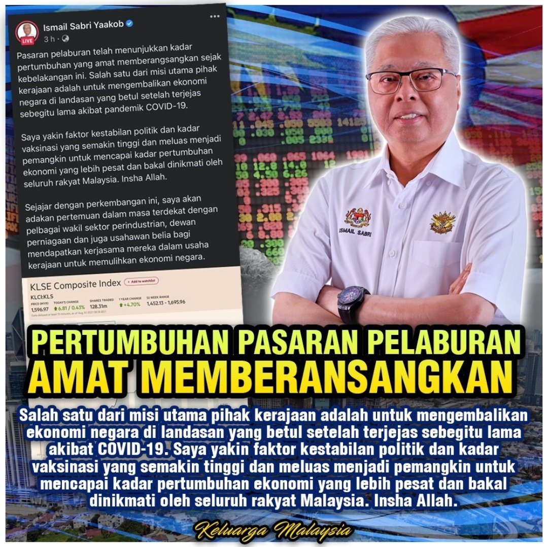 nizarmuddin's tweet photo. Misi utama kerajaan adalah untuk mengembalikan ekonomi negara Malaysia
#Merdeka21
#KeluargaMalaysia15
#PilihanRakyat https://t.co/4bTQAq3Jh5