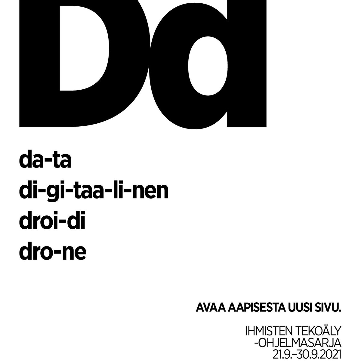tiedekulma's tweet photo. Tarvitsemme #tekoälyn lukutaitoa toimiaksemme reilusti #datan ja #algoritmien maailmassa.
Avaa aapisesta uusi sivu ja tule oppimaan, mitä tekoälystä ja algoritmeistä tulisi ymmärtää ja miksi meidän jokaisen tulisi osata lukea dataa:
👉🏻 https://t.co/gWktHEMzBR
@helsinkiuni https://t.co/8Qfc7XMlRA