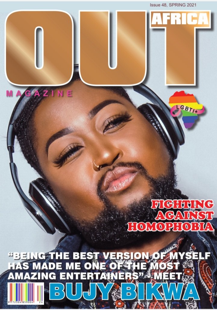 I AM A COVER STAR... 🎉🎉🎉🏳️‍🌈🏳️‍🌈🏳️‍🌈 THIS MONTH'S #OutAfricaMagazine thank you so much for having me its such a great honor. My famiy #TheQueerWayOfLifeWithBujy and  #MiddaySagaWithBujy 

This has been nothing but a blessing. Read all about it... So much to learn and heal from.