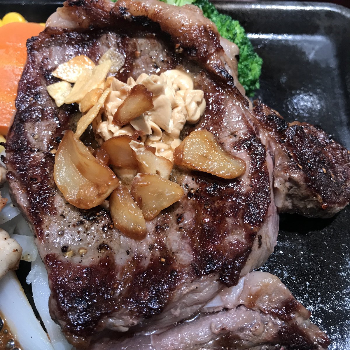 ぢん リブロースステーキ 160g 1408円 ライス 大 110円 黒ウローン茶 G会員特典 0円 グリルチキン ステーキ 770円 ライスお代わり 並 0円 22円 税込 お誕生日月クーポン 500円 17円 いきなりステーキ オリナス 錦糸町 店 ランチ はいきなりで