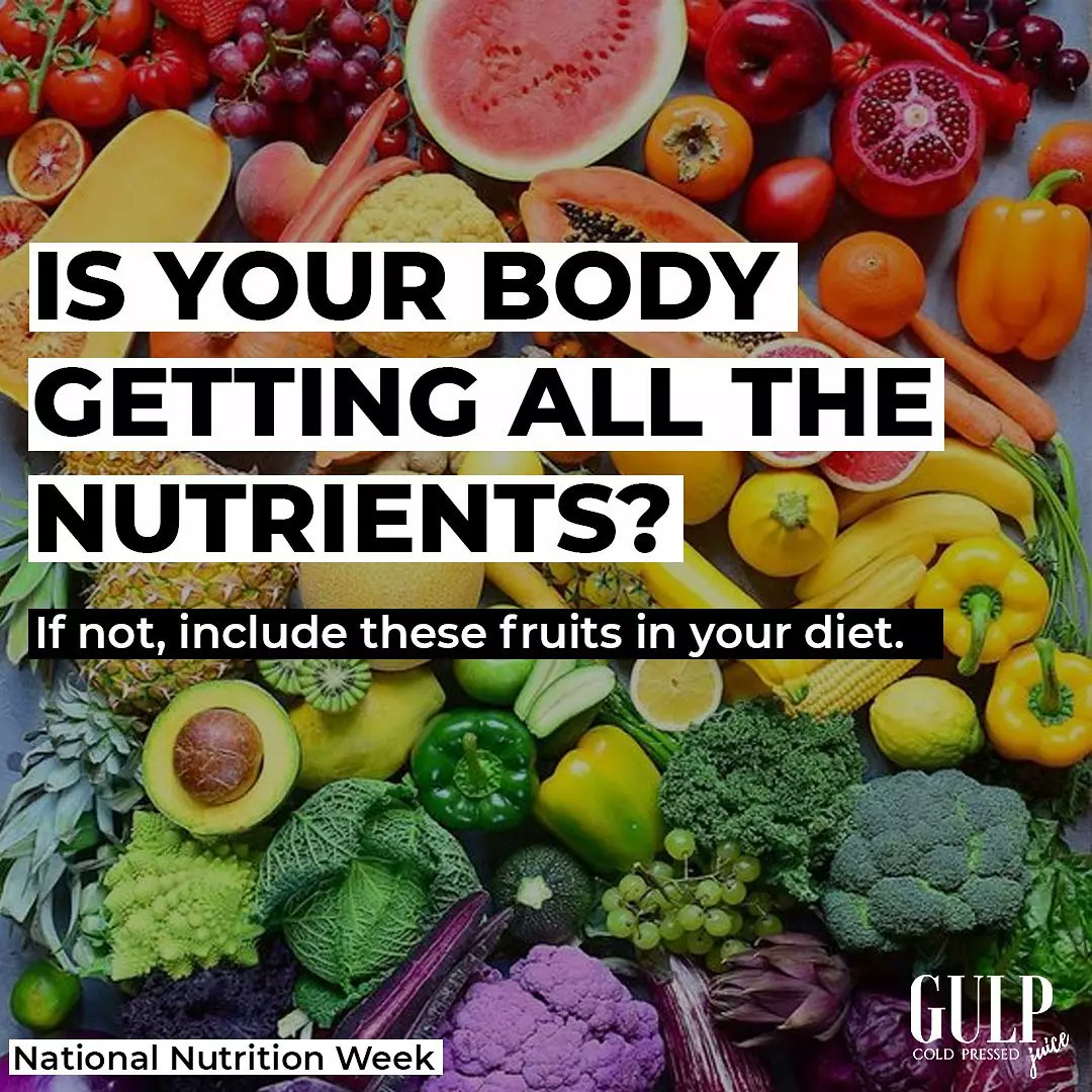 GulpJuice's tweet photo. Have a fruitful week ๐
#nutritionweek #nutrition #health #healthcare #health #Bhopa #gulpit #gulpjuiceindia #gulptribe https://t.co/KgKALkjlas