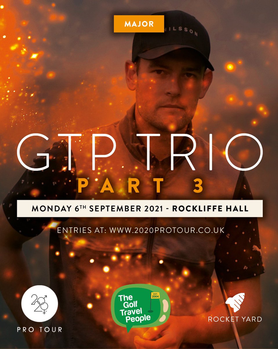 Head over to 2020protour.co.uk to enter the 3rd MAJOR of the season at the fabulous <a href="/Rockliffe_Golf/">Rockliffe Hall Golf</a> 

It’s the <a href="/golftravelteam/">The Golf Travel People</a> TRIO!