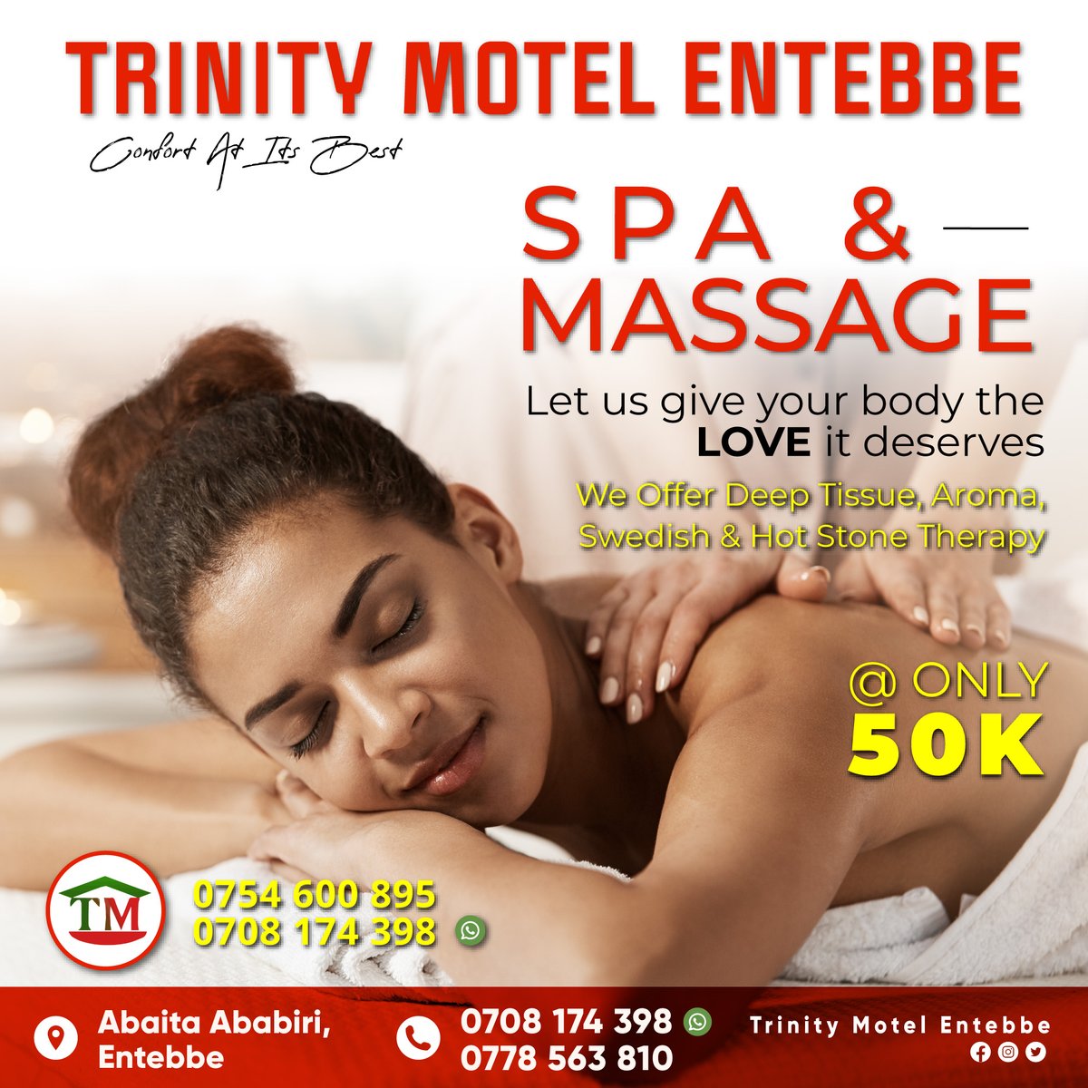 TrinityMotel's tweet photo. Every #newmonth is an opportunity for a fresh start, and it is our duty to help you do just that 😊

Explore and book the best hospitality offerings in #Entebbe today 👇👇  

☎ 0778563810 / 0708174398
📲 WhatsApp: https://t.co/nhPaVogg8y
🌐 https://t.co/8ISStelgVU https://t.co/GsdoAJFcN1