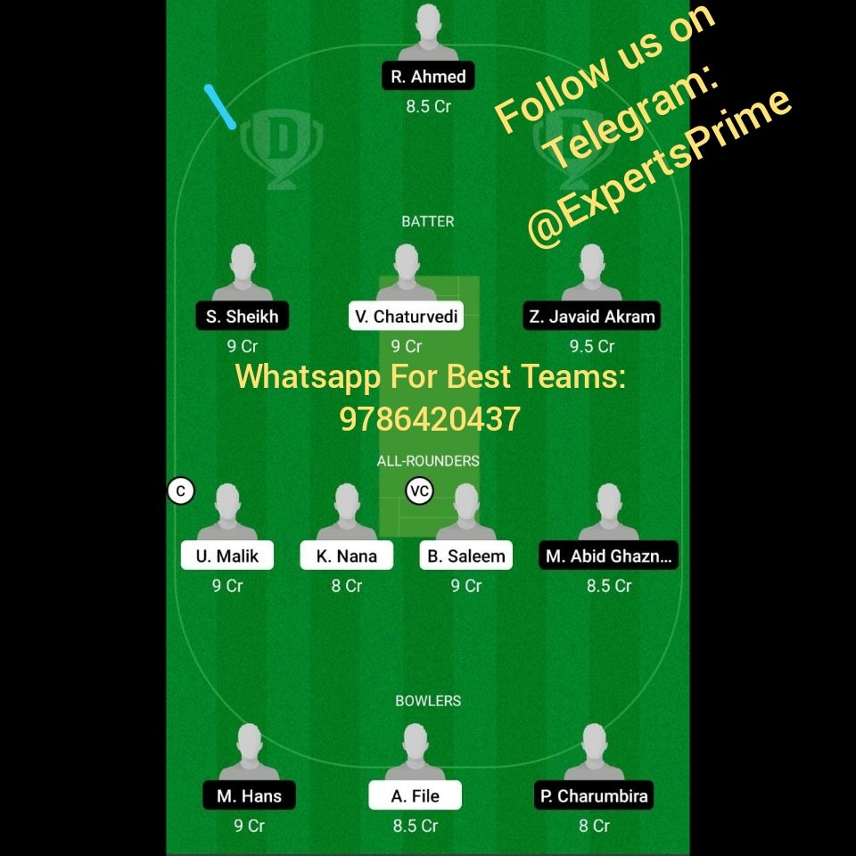 experts_prime's tweet image. KAM vs VVV Dream11 Team

Check More Updates on Telegram: t.me/ExpertsPrime
Official Website:  ExpertsPrimeTeam.Com

#KAMvsVVV #SVKampongCricket #VeniVediVici #ECST10 #Capelle #myfab11 #vision11
#icc #Cricket #dream11 #dream11prediction #ipl #dream11tips #dream11ipl