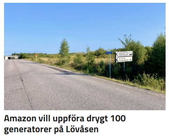 CarlBerglof's tweet photo. Är förtroendet för svensk elförsörjning *så* naggad i kanten?
"Detta för att på sikt kunna uppföra drygt 100 reservkraftsgeneratorer med förbränningsmotorer till sina fyra serverhallar. Anledningen är att minska sårbarheten vid strömavbrott."
https://t.co/SoT1iHsD2d https://t.co/zYqsbjSrgM
