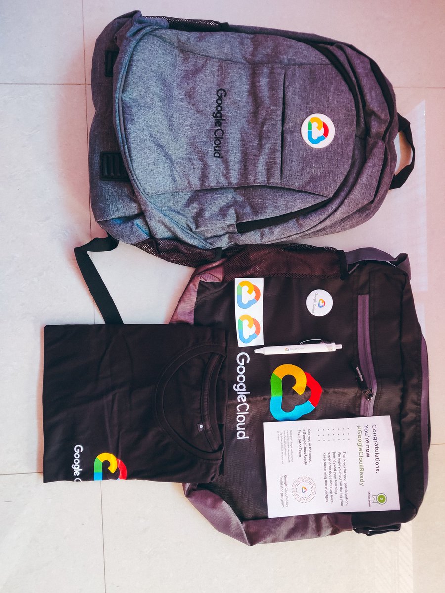 imakash3011's tweet photo. Received Schwags from @Google for successfully completing 3 milestone in Google Cloud Ready Program.
#google #schwags #CloudComputing
#googlecloudreadyfacilitatorprogram https://t.co/xHf1nZCOlr