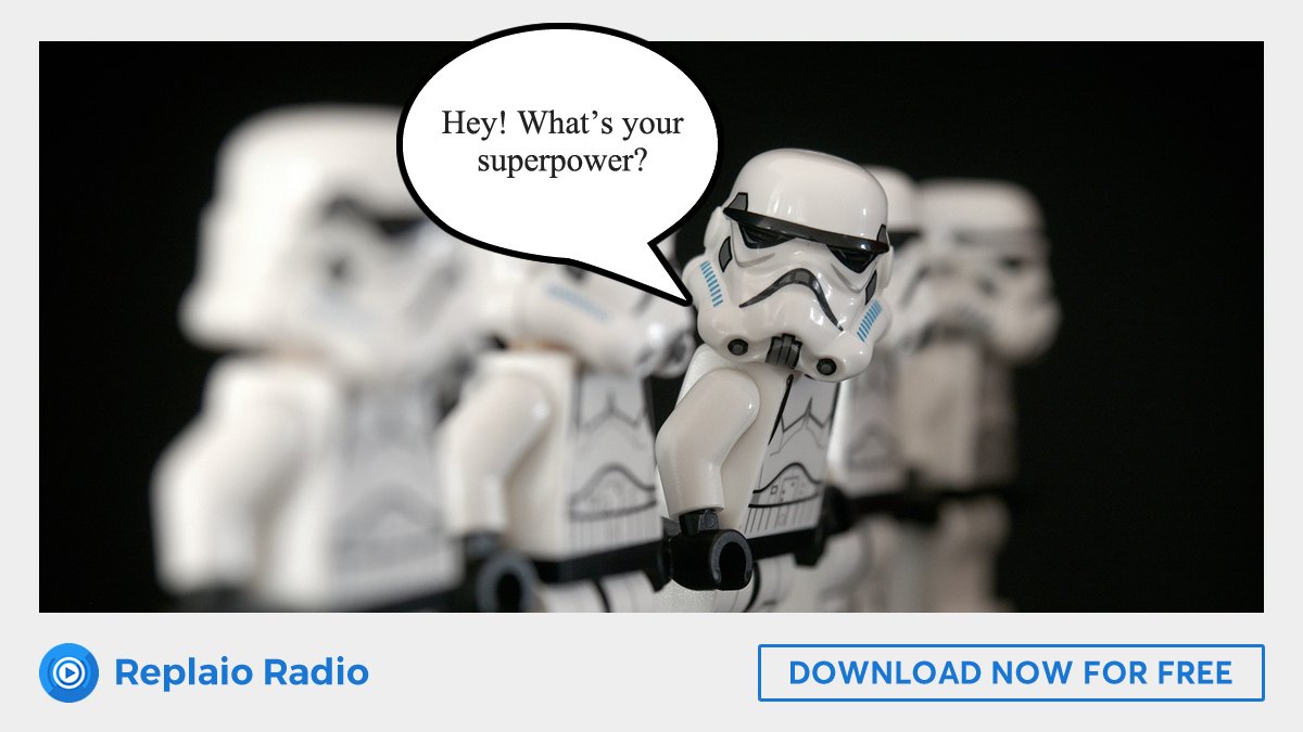 What's your superpower? 💪
We can discover new music without any algorithms! 💥

Don't have Replaio yet?
Download it right away for free: play.google.com/store/apps/det…

#Radio #NewMusic #MusicMonday #MobileApps #ListenToThis #Android #AndroidApps #GooglePlay