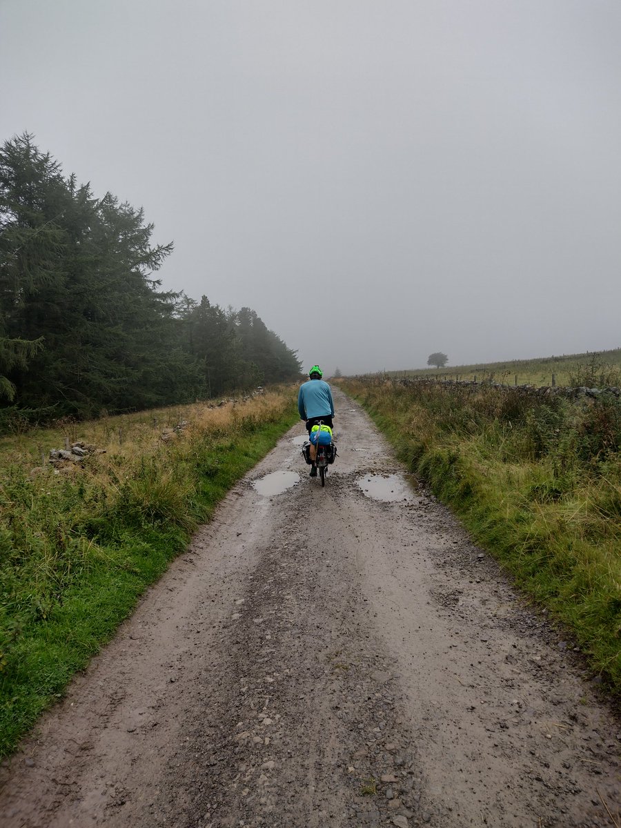 Day 2 - North York Moors to just north of Newcastle, 125 miles cycled, 2/15 national parks 🚵‍♀️🚵‍♂️ Middlesbrough, Sunderland and Newcastle whizzed through in windy rain. Also, underground lifts that weren't working... #RidefortheWild gofund.me/42ebca6b