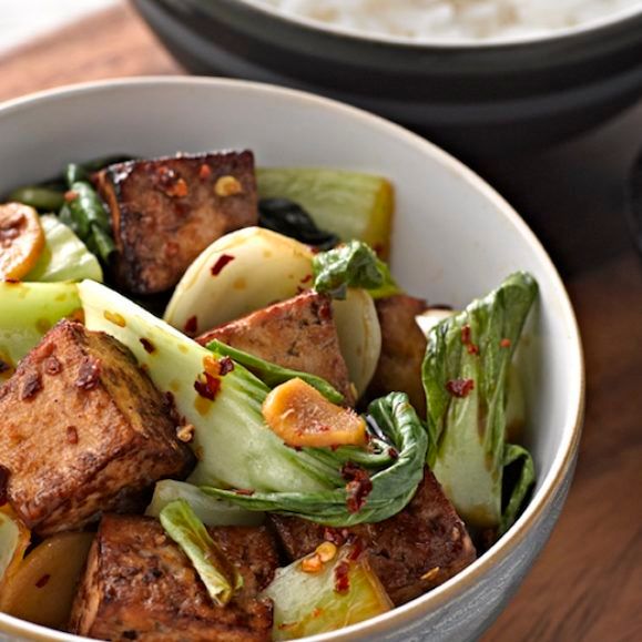 vegsoc's tweet photo. It's #NationalTofuDay Tuck into a Marinated Ginger Tofu with Pak Choi https://t.co/dqnaEtrpGC https://t.co/OT8o1GjDDD