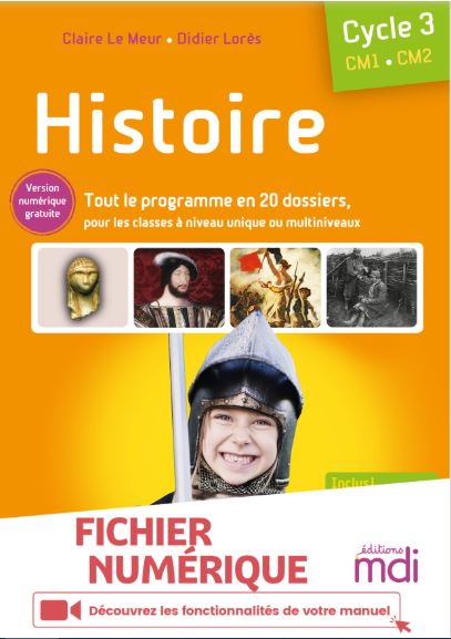 EditionsMdi's tweet photo. Avis aux utilisatrices et utilisateurs du fichier d'Histoire CM : la version numérique BiblioManuel est maintenant disponible ! Vous y retrouverez les 40 récits audio, tous les documents en couleurs, les corrigés, les évaluations modifiables... et beaucoup d'autres choses ! 😉 https://t.co/M7Wm1CvcAr