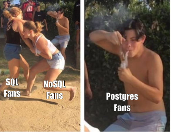 DrPostgres's tweet image. My first ever meme. Courtesy meme.town, built using @Supabase.