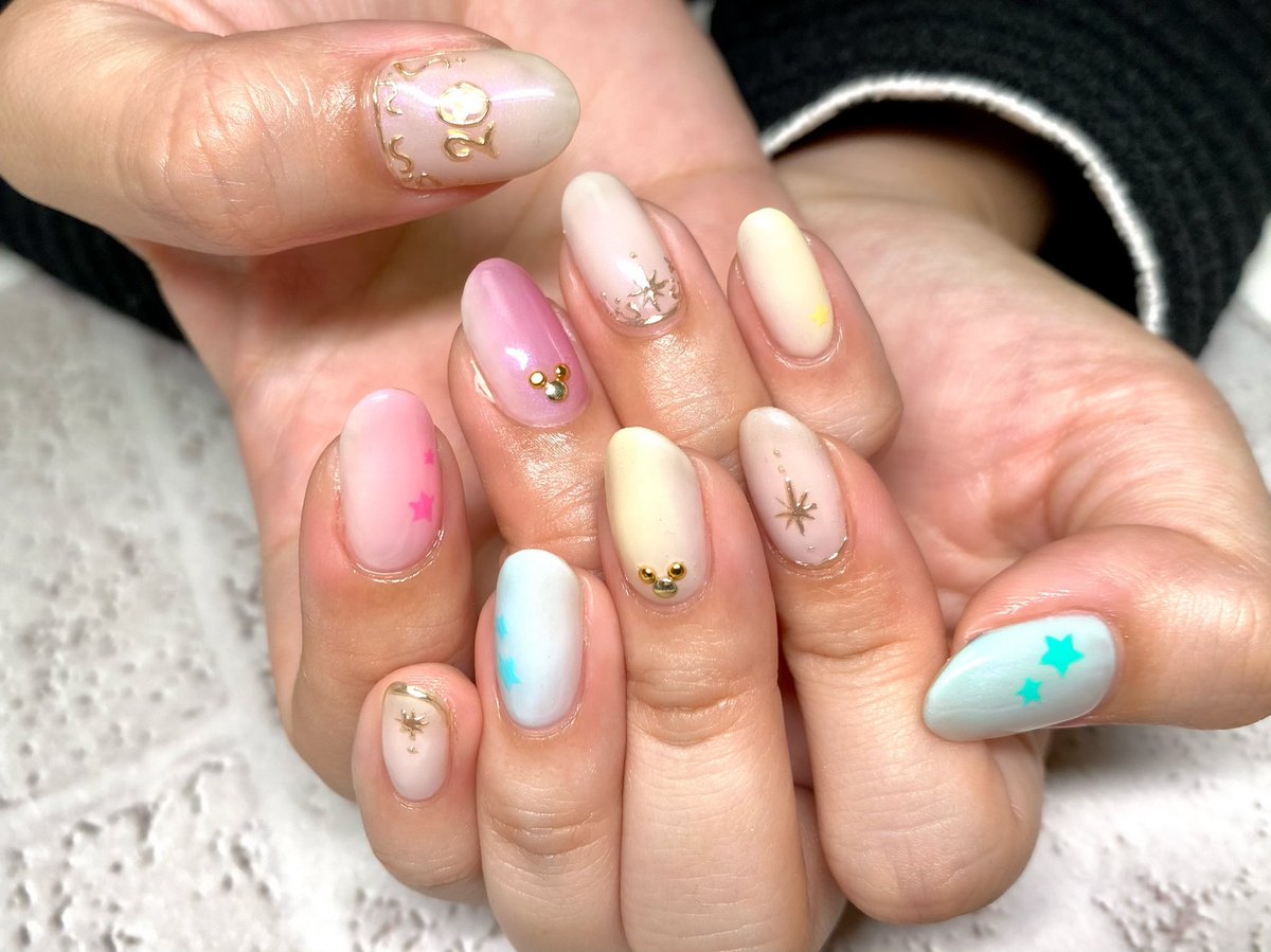 清水あきと ディズニーネイル タイムトゥーシャイン ディズニーシー周年 T Co Npur6insdy Twitter