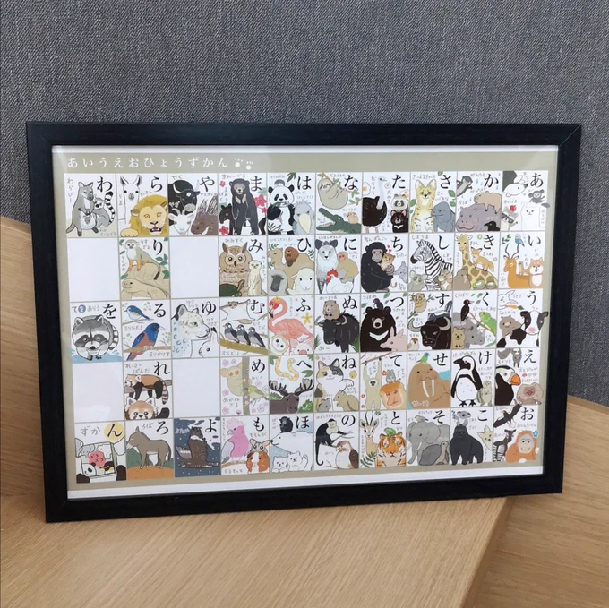 動物が大好きな娘の3歳のお誕生日に動物いっぱいの【あいうえお表ずかん】を作りました🐄🐏めちゃくちゃ頑張ったから、RTかイイネで褒めて欲しい…褒めて… 