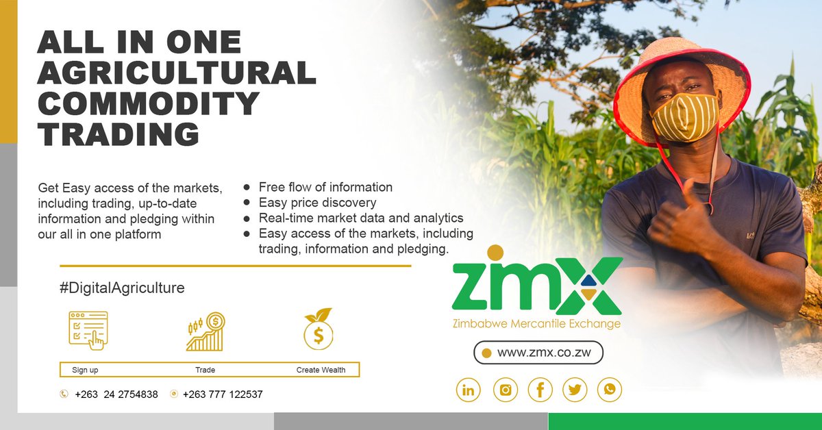 ZMXExchange's tweet photo. Are you a farmer or involved in the buying &/or selling of farmer’s produce as a commodity? Get Easy access of the markets, including trading, up-to-date information & pledging within our all in one platform.
https://t.co/wJY9XAz6ma #ZMXExchange #DigitalAgriculture #AgricTrade https://t.co/0nmvvXv2NF