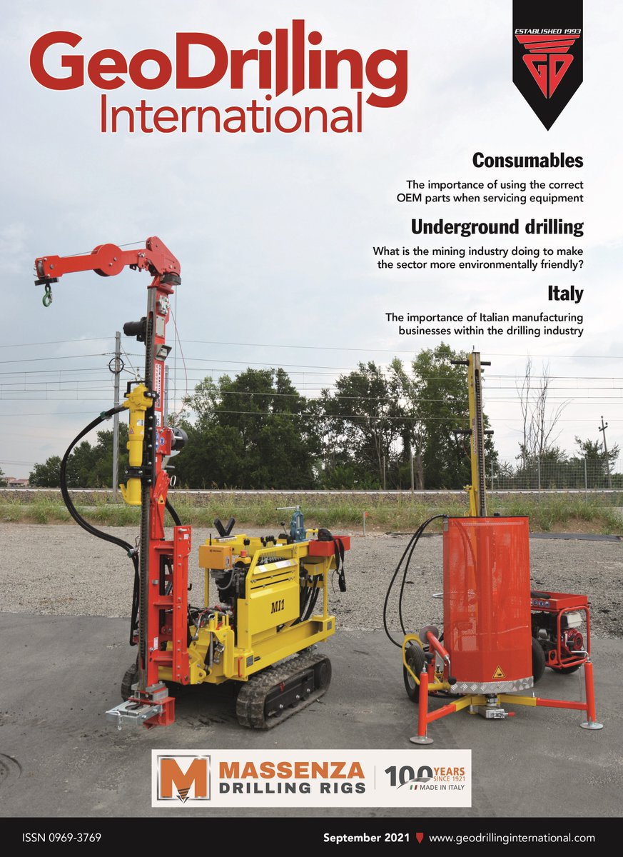 GeoDrilling International subscribers can now access the digital version of the September 2021 issue online - lnkd.in/dJeXuZb

To become a subscriber simply go to lnkd.in/ew2UJbf

#Aspermont #Consumables #HDD #Underground #Italy #PrintMagazine #NewIssue
