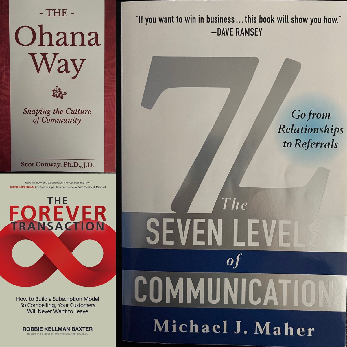 MooreLeadership's tweet photo. If you ever feel like you need to get back to the basics of building relationships to grow your business, 7 Levels of Communication is the best book I could recommend. This easy read is always a good reset and refocus book for me when I need it. #3BooksaMonth #Relationships https://t.co/FMxckamDR3