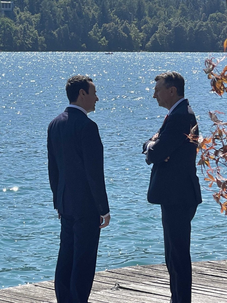 On the margins of #BSF I was able to meet the President of Slovenia, Mr. Borut Pahor, and express my gratitude for his support to Kosova on our path to Euro-Atlantic integration. Slovenian Presidency of the Council of the EU will contribute to strengthening the WB6’s resilience.