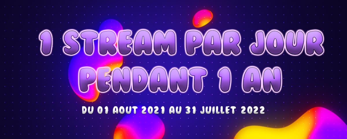 You_knowYuno's tweet image. C'est le nouveau projet de ma chaîne twitch, 1 stream par jour pendant 1 an! L'objectif est de montrer que les petits streamers aussi s'investissent par passion dans le stream, et d'encourager les gens à soutenir les petites chaînes autant que les grandes :) (RT apprécié) (1)