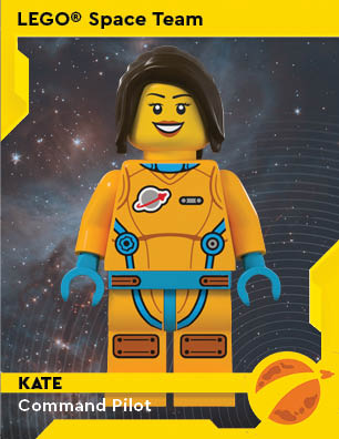 We are so excited to introduce our new LEGO® Space team as part of #BuildtoLaunch. Today, meet Kate, our Command Pilot who is training for the adventure of a lifetime with the Artemis team! Stay tuned to meet them all, and visit bit.ly/3iU1wUx for more. #BuildtoLaunch